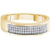 Image 1 : 0.20CT Diamond Micro-Pave 10KT Ring Yellow Gold