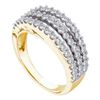 Image 1 : 1.0CT Diamond Anniversary 14KT Ring Yellow Gold