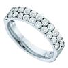 Image 1 : 1CT Diamond Anniversary 10KT Ring White Gold