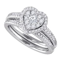 0.75CT Diamond Monaco 14KT Ring White Gold