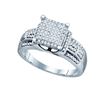 Image 1 : 0.35CT Diamond Micro-Pave 10KT Ring White Gold
