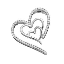 0.15CT Diamond Heart 10KT Pendant Yellow Gold