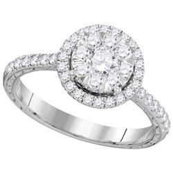 0.85CT Diamond Anniversary 14KT Ring White Gold