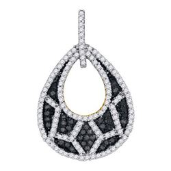 0.75CT Diamond Micro-Pave 10KT Pendant Yellow Gold