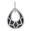 Image 1 : 0.75CT Diamond Micro-Pave 10KT Pendant Yellow Gold