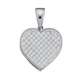 0.05CT Diamond Heart 10KT Pendant White Gold