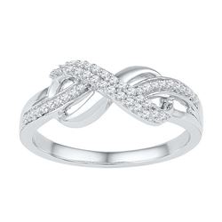 0.20CT Diamond Anniversary 10KT Ring White Gold