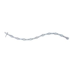 2.80CT Diamond Anniversary 14KT Bracelet White Gold