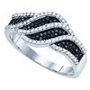 Image 1 : 0.35CT Diamond Micro-Pave 10KT Ring White Gold