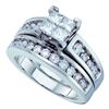 Image 1 : 1.50CT Diamond Invisible 14KT Ring White Gold