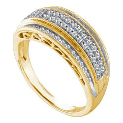 0.35CT Diamond Anniversary 10KT Ring Yellow Gold