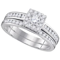 0.60CT Diamond Bridal 14KT Ring White Gold