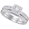 Image 1 : 0.60CT Diamond Bridal 14KT Ring White Gold