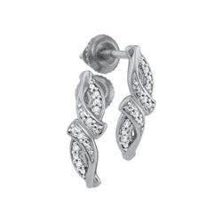 0.03CT Diamond Anniversary 10KT Earrings White Gold