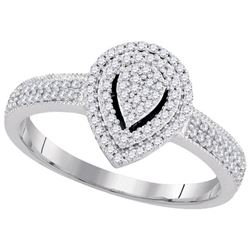 0.25CT Diamond Micro-Pave 10KT Ring White Gold