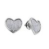 Image 1 : 0.25CT Diamond Micro-Pave 10KT Earrings White Gold