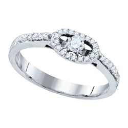 0.25CT Diamond Bridal 10KT Ring White Gold