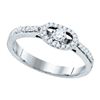 Image 1 : 0.25CT Diamond Bridal 10KT Ring White Gold