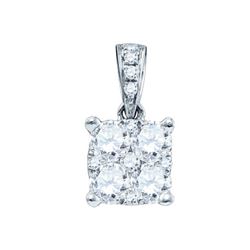 0.50CT Diamond Larissa 18KT Pendant White Gold