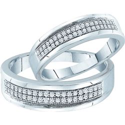 0.25CT Diamond Micro-Pave 10KT Ring White Gold