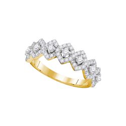 1.0CT Diamond Anniversary 14KT Ring Yellow Gold