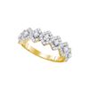 Image 1 : 1.0CT Diamond Anniversary 14KT Ring Yellow Gold