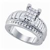 Image 1 : 0.85CT Diamond Invisible 10KT Ring White Gold