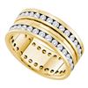 Image 1 : 1.50CT Diamond Eternity 14KT Ring Yellow Gold