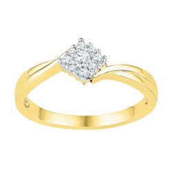 0.20CT Diamond Anniversary 10KT Ring Yellow Gold