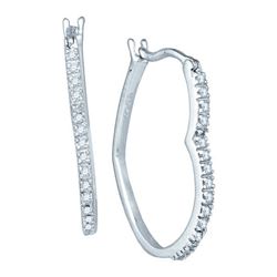 0.10CT Diamond Anniversary 10KT Earrings White Gold