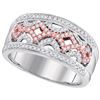 Image 1 : 0.33CT Diamond Micro-Pave 10KT Ring 2Tone Gold
