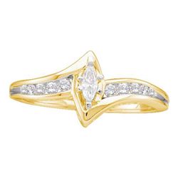 0.25CT Diamond Bridal 14KT Ring Yellow Gold