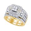 Image 1 : 2CT Diamond Bellagio 14KT Ring Yellow Gold