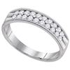 Image 1 : 0.50CT Diamond Machine-Set 10KT Ring White Gold