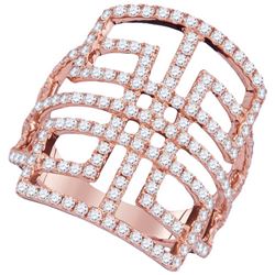 1.20CT Diamond Anniversary 18KT Ring Rose Gold