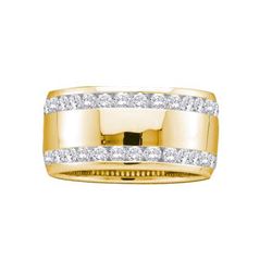 1.0CT Diamond Eternity 14KT Ring Yellow Gold