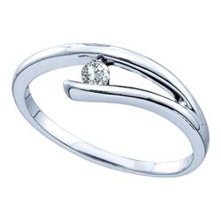 0.10CT Diamond Anniversary 10KT Ring White Gold