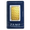 Image 1 : One pc. 1 oz .9999 Fine Gold Bar - PAMP Suisse New Design In Assay