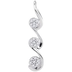 0.05CT Diamond Micro-Pave 10KT Pendant White Gold