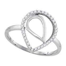 0.12CT Diamond Anniversary 10KT Ring White Gold