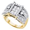 Image 1 : 2.0CT Diamond Invisible 14KT Ring Yellow Gold