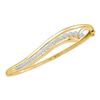 Image 1 : 1.0CT Diamond Journey 14KT Bangle Yellow Gold