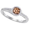 Image 1 : 0.20CT Diamond Micro-Pave 10KT Ring Yellow Gold