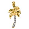 Image 1 : 0.05CT Diamond Tree 10KT Pendant Yellow Gold