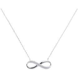 0.10CT Diamond Anniversary 10KT Necklace White Gold
