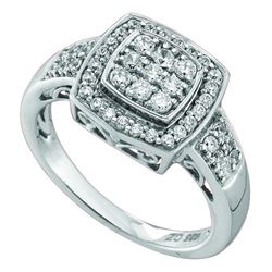 0.50CT Diamond Anniversary 10KT Ring White Gold