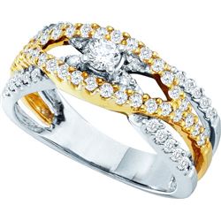 0.75CT Diamond Bridal 14KT Ring White Gold