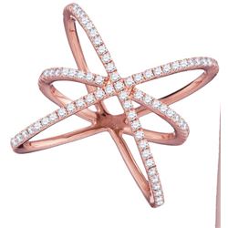 0.60CT Diamond Anniversary 18KT Ring Rose Gold