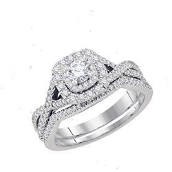 0.75CT Diamond Bridal 14KT Ring White Gold