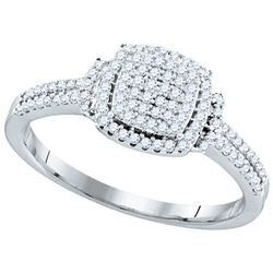 0.35CT Diamond Micro-Pave 10KT Ring White Gold